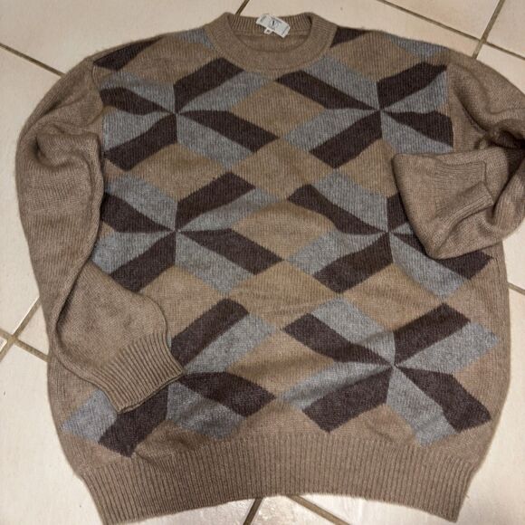 VTG Valentino Uomo Men Cashmere Sweater Design  SIZE M - Picture 1 of 5